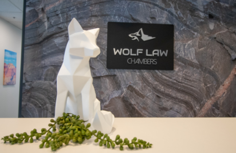 Reception Wolf Law Chambers Toronto - 130 Adelaide St. W. - Suite 2929